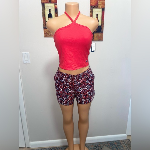 SAINT TROPEZ WEST SHORT REGULAR SIZE 10 FLORAL PRINT EXCELLENT CONDITIONS 10/10 - Picture 2 of 10